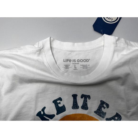 Life is Good Men's Crusher T-Shirt Logo Take Is Easy Sun Setting Size Large NWT - Picture 3 of 11